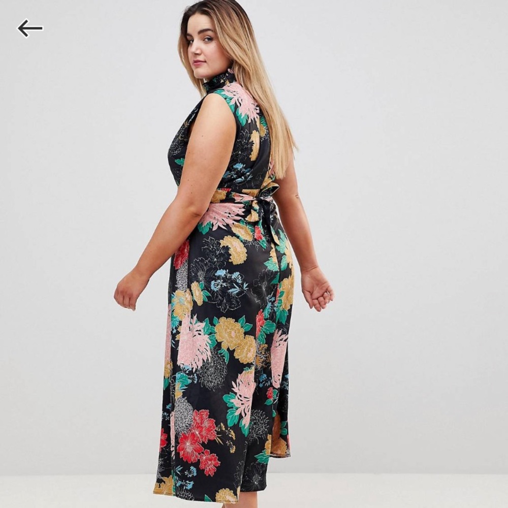 Floral Sleeveless Midi Dress